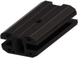 K2 Laminatmittlelklemme Click 5.0 schwarz eloxiert