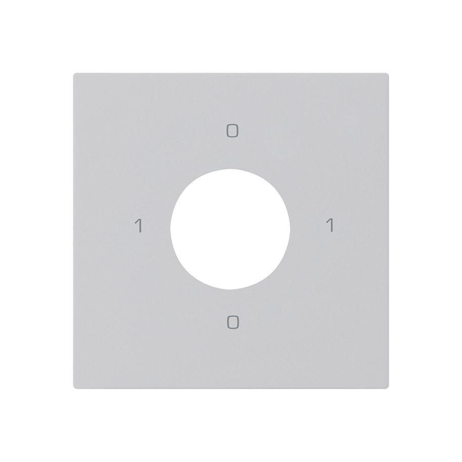 Frontset für Schlüsselschalter S0 60×60mm kallysto 0-1-0-1 hellgrau