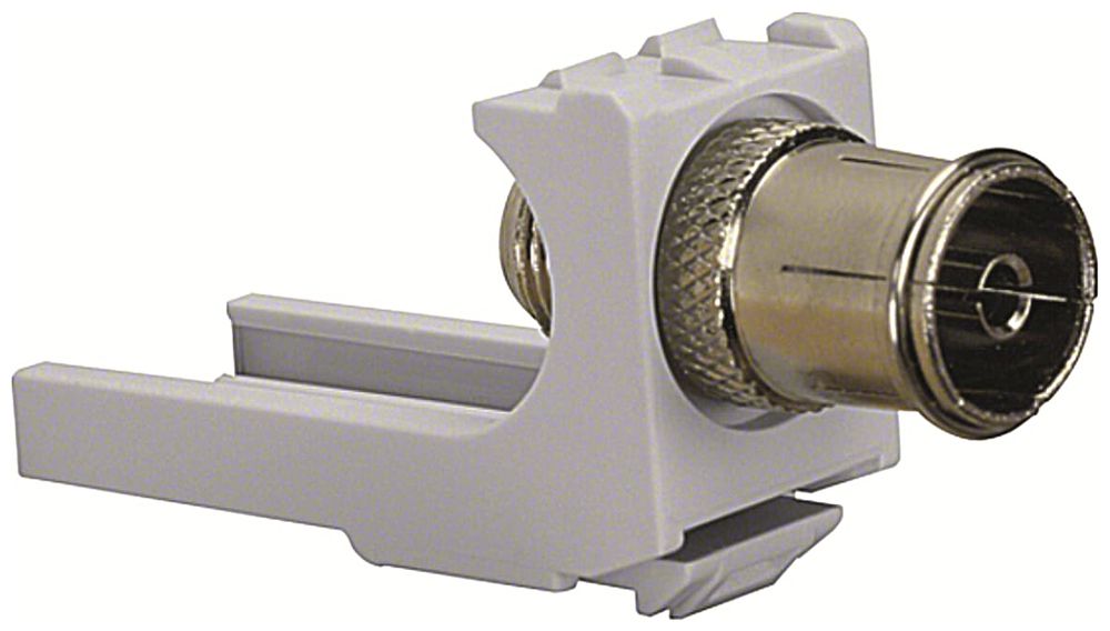 Koax-Kupplung ABB ZE317, IEC-Buchse/F-Buchse für Media-Verteiler AK600MB