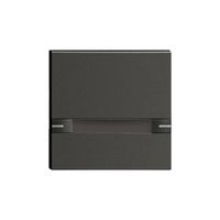 Taste 1/1 KNX/UNI-Taster mit LED & Papiereinlage EDIZIOdue Bedienung 2×1 schwarz