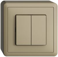 AP-Druckschalter EDIZIOdue 1/3+3/1P sand