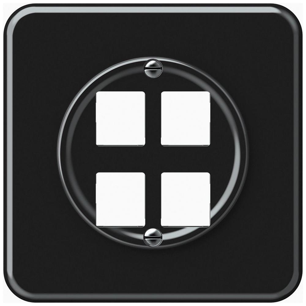 UP-Montageset origin gerade 4×HMS 92×92mm schwarz