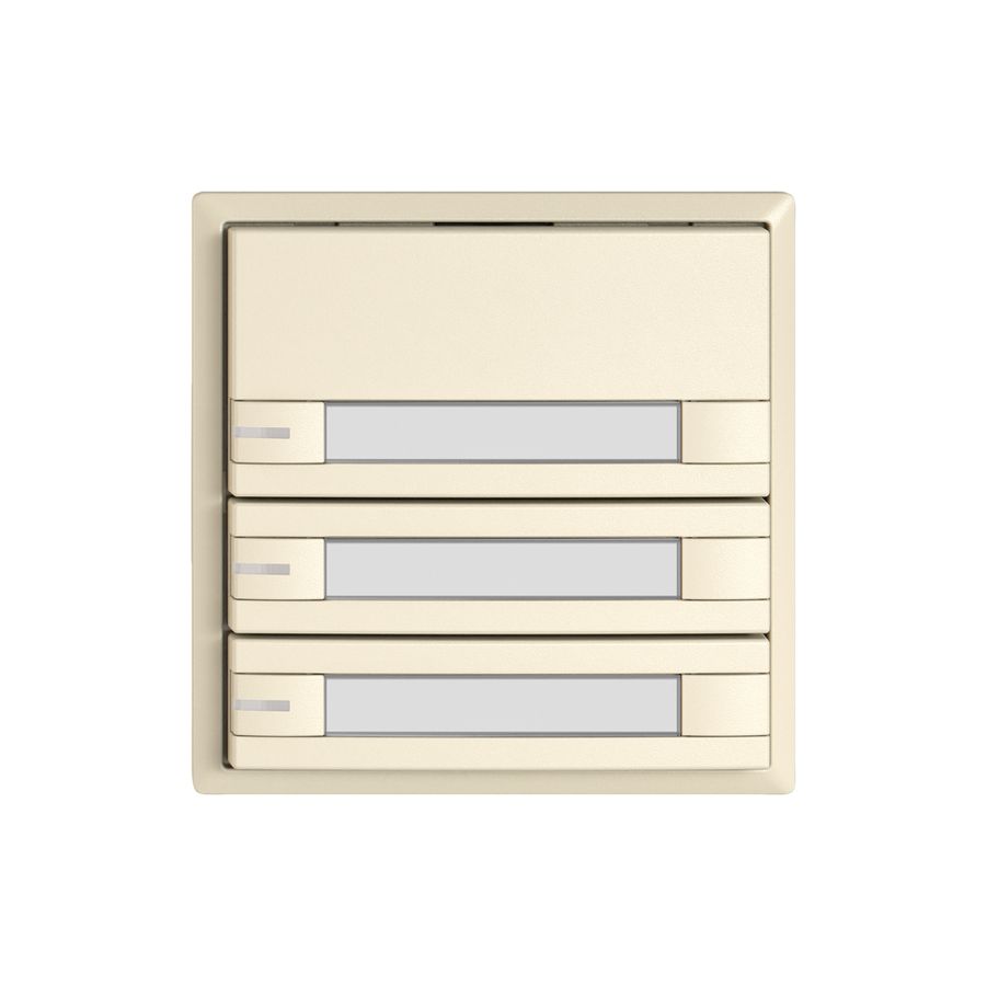 Poussoir KNX RGB EDIZIO.liv SNAPFIX® capteur temp.RGB-LED étiqu.3×com.2T cr