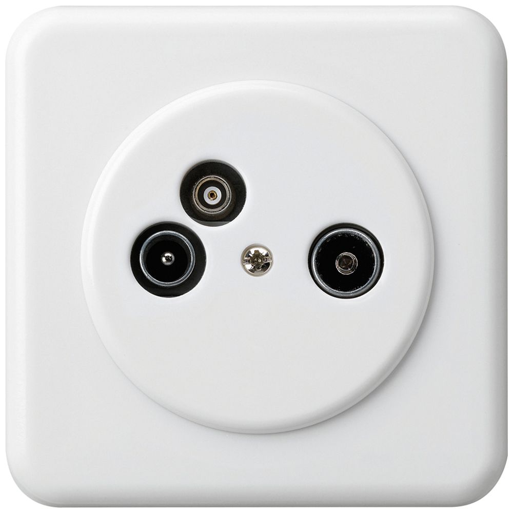 Prise d'antenne ENC TV-R-données basico C 19dB blanc