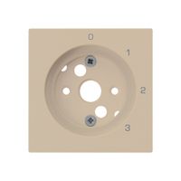 Plaque frontale kallysto pour interrupteur rotatif S5 beige
