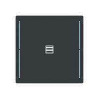 Tasterabdeckung ABB SIDUS touch 1-fach "Taster-Jalousie" anthrazit