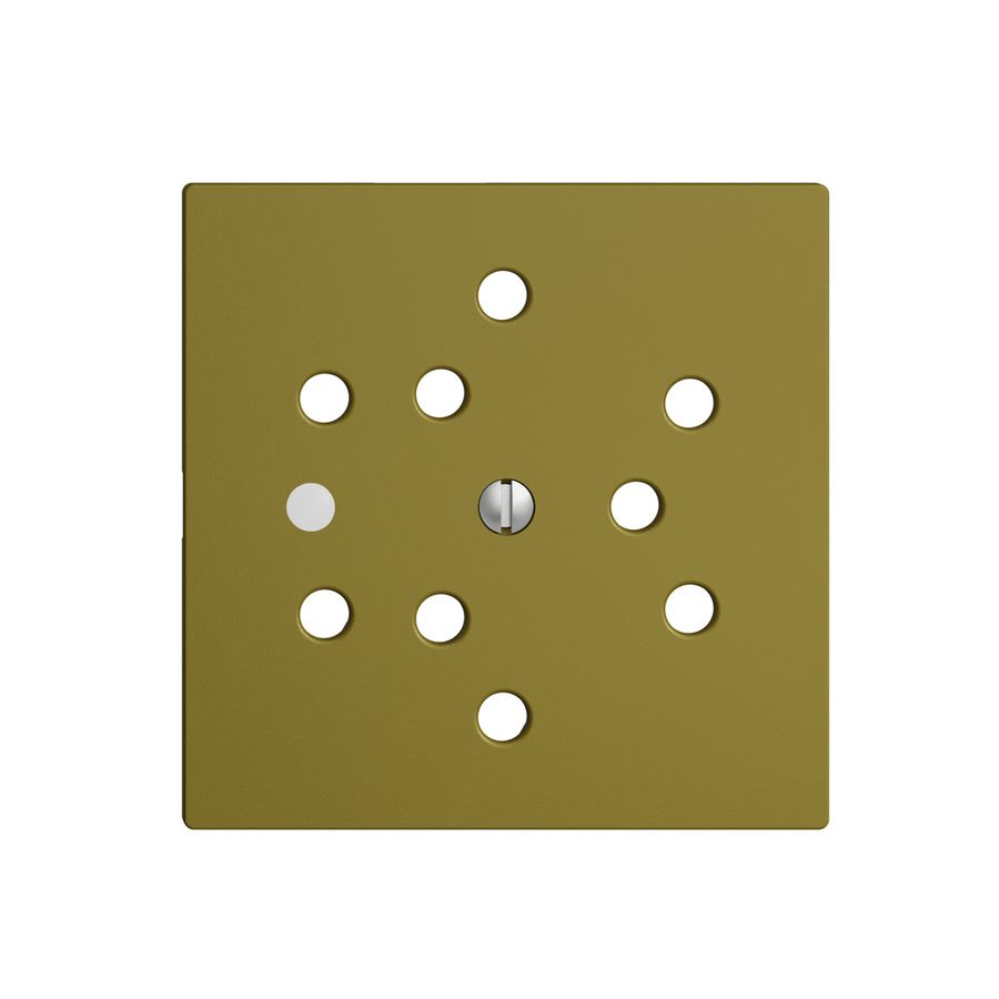 Kit frontale EDIZIOdue olive 60×60mm 3×T12 con lente