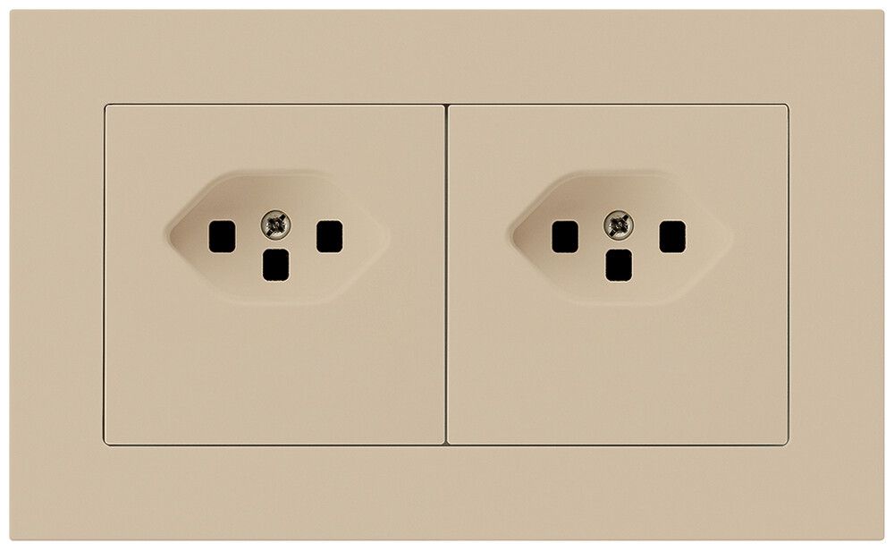Combinaison ENC kallysto.pro grd.I-I horizontale 2×type 23 a.bornes à vis beige