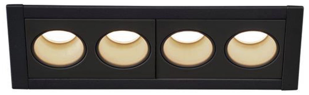 EB-LED-Deckenleuchte SLV MILANDOS 4 8W 520lm 3000K 45° Aluminium schwarz