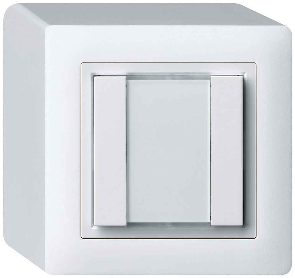 Poussoir universel AP 2×kallysto sans LED blanc