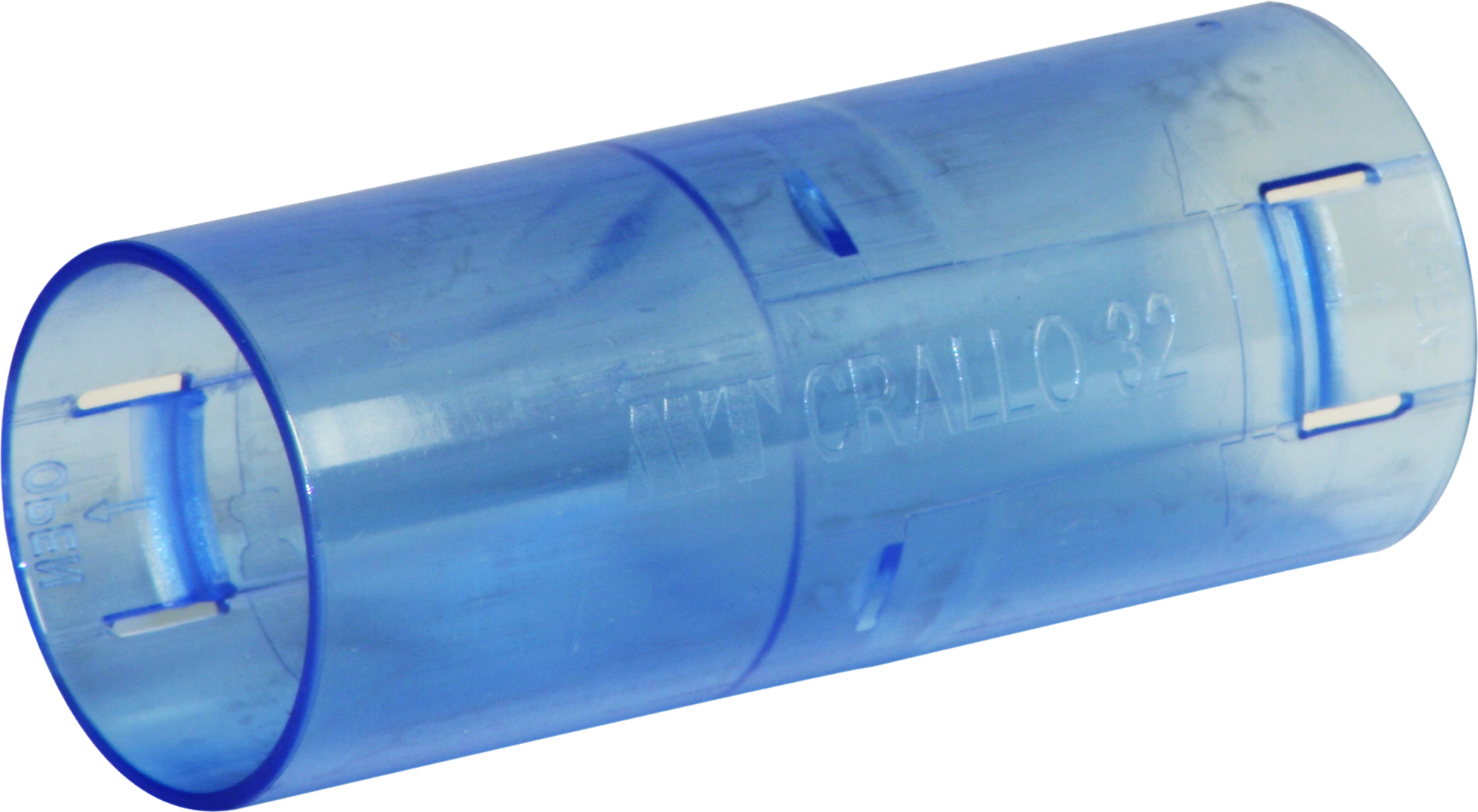 Verbindungsmuffe MT Crallo M32 blau transparent