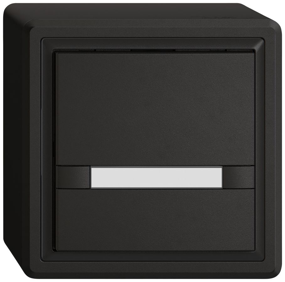 AP-Universaltaster EDIZIO.liv UNI SNAPFIX® 5…48V o.LED 1× 2-Tbed.Pap.sz