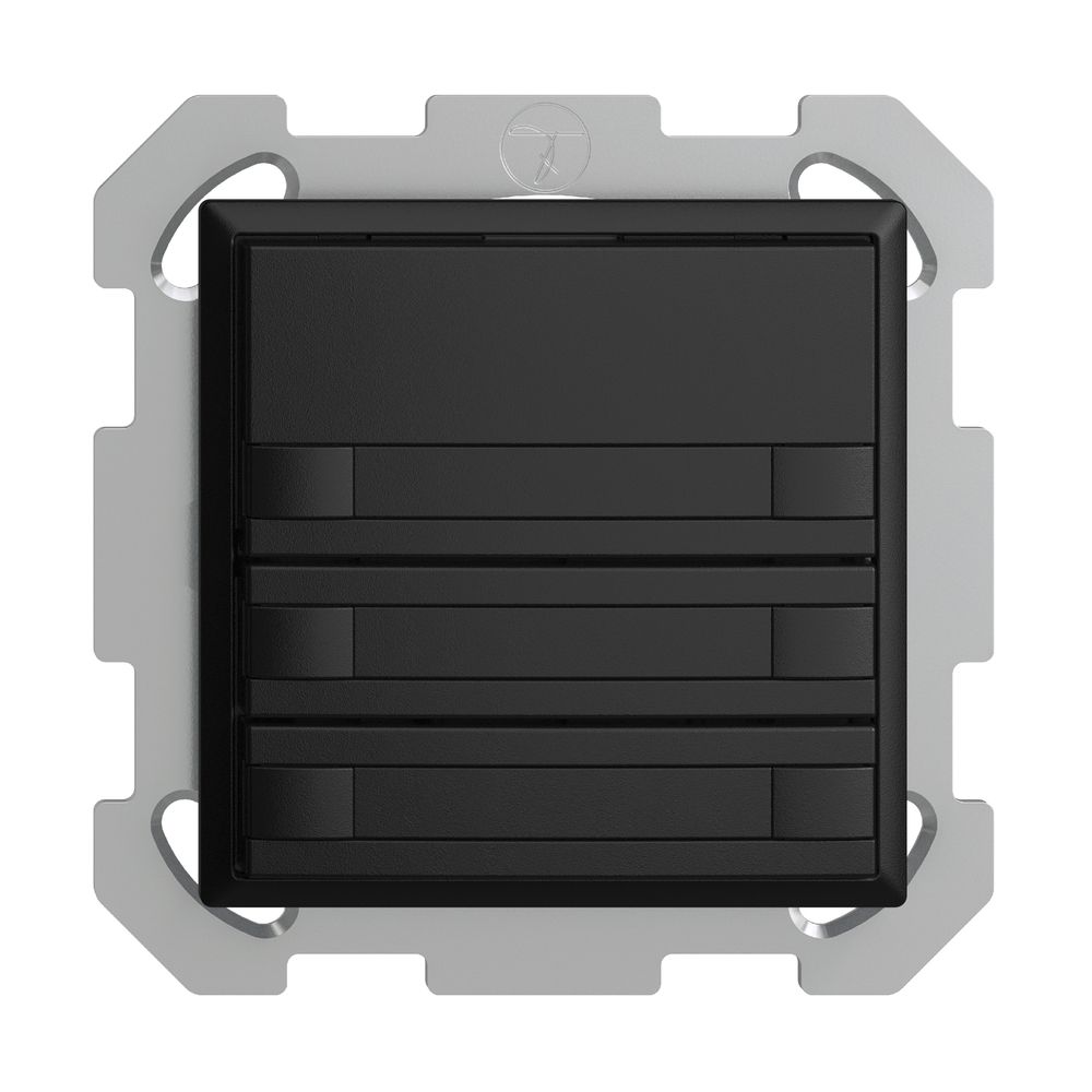 Poussoir KNX RGB ENC EDUE, 250mW, s.LED, papier, 3×poussoir, comm.2×touches, no