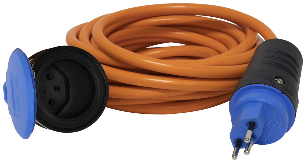 Cavo di prolunga Brennenstuhl gomma 10A 230V 3×1.5mm² T12/T13 5m ar