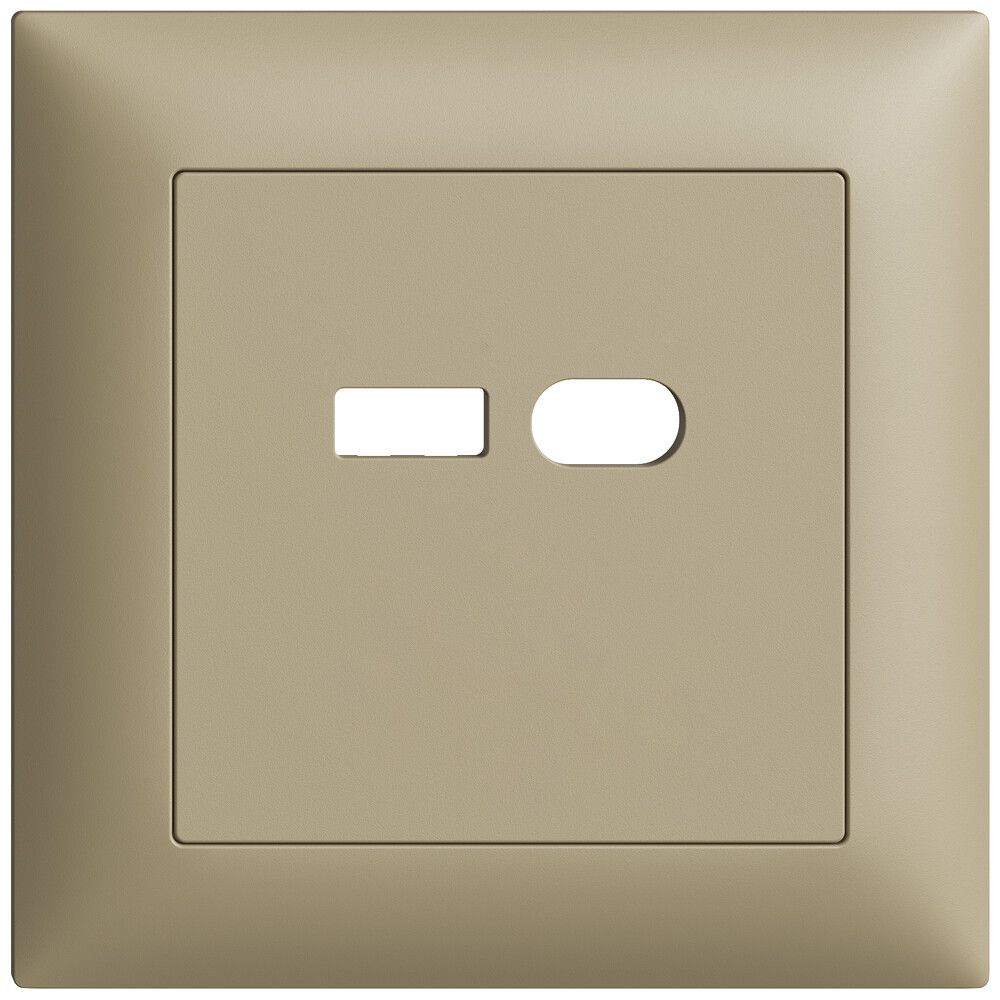 UP-Montageset Feller EDIZIOdue für Steckdose USB 18W Typ A + Typ C sand