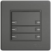 UP-KNX-Taster RGB EDIZIO.liv SNAPFIX® Temperaturfüh.RGB-LED 6×T 1-Tbed.dgu