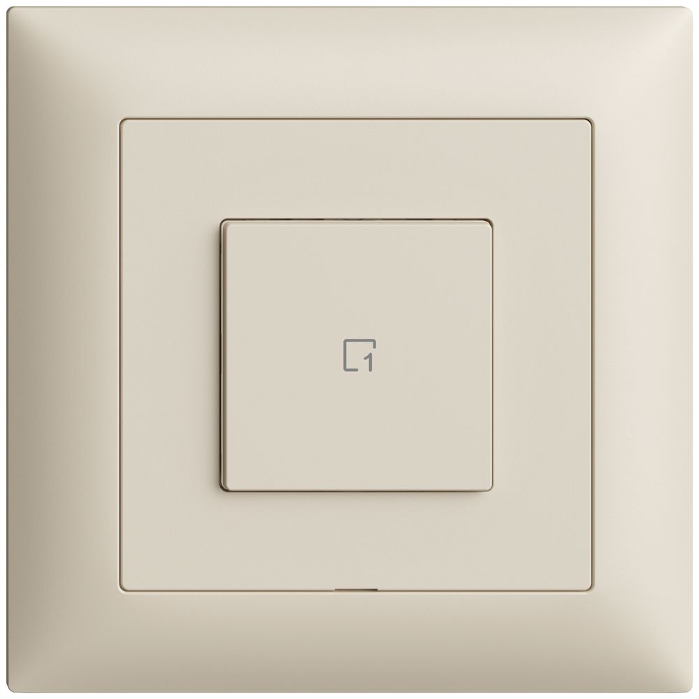 UP-Szenentaster 1 Szene/1T Edue Wiser crema