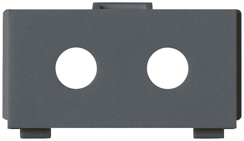 Modulo multimedia M3 FO vuoto per 2 ST kallysto antracite