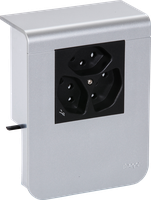 Geräteträger Hager für SL20080 Dekor Aluminium, 3×T13 1×S