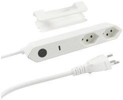 Steckdosenleiste Steffen STEBA IQ 2×T13 1×USB-C 1.5m weiss