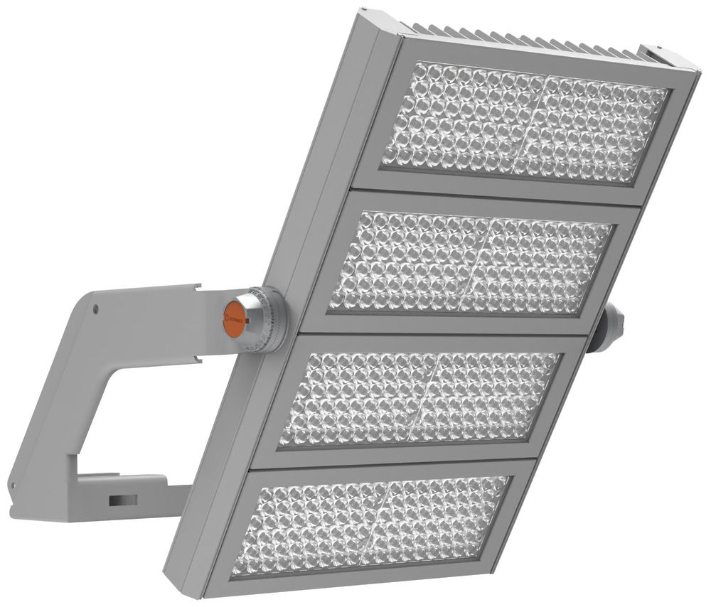 LED-Strahler FLOODLIGHT MAX ASYM WAL 1200W 757 164000lm 110×50° IP66 grau