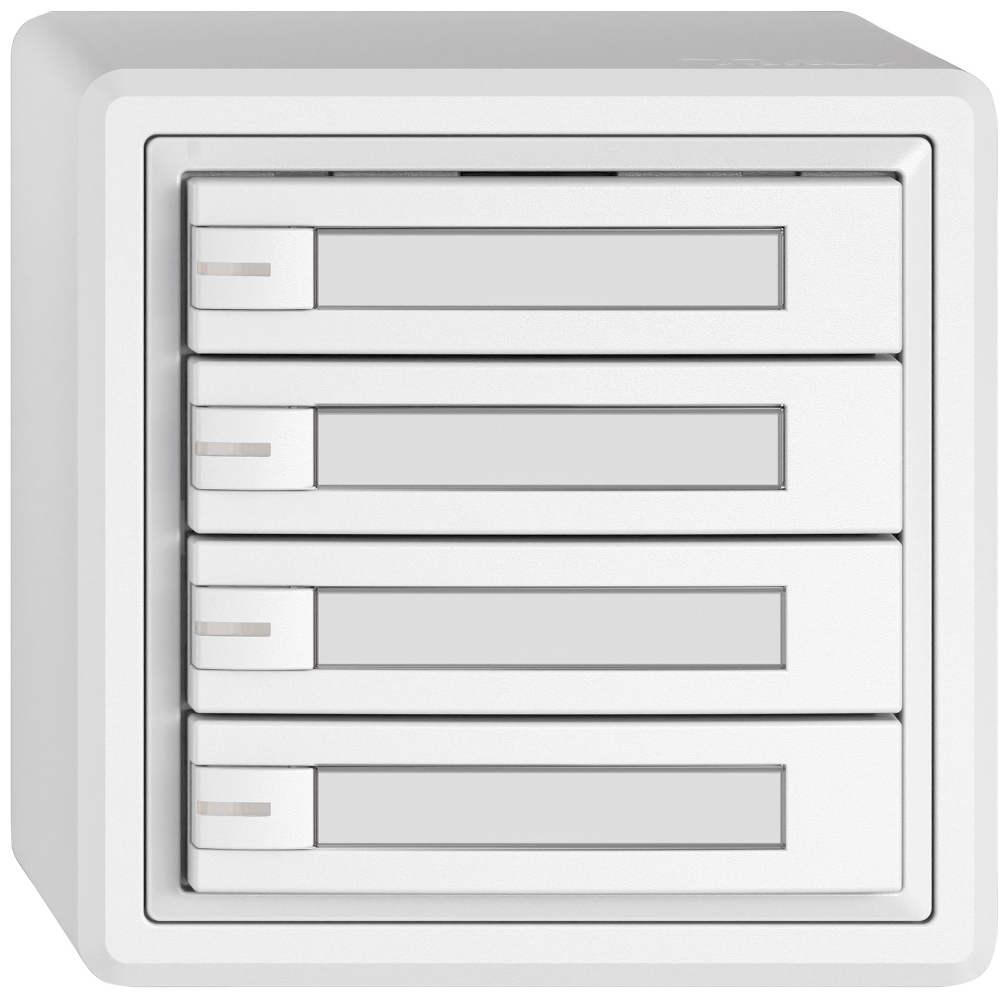 Poussoir KNX RGB AP EDIZIO.liv SNAPFIX® capteur temp.RGB-LED étiqu.4×com.1T bc