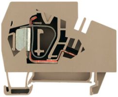 Einspeiseklemme Weidmüller ZEI 16-2/1AN Zugfeder 16mm² 76A TS35 beige