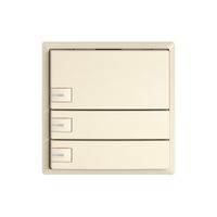 KNX-Taster RGB EDIZIO.liv SNAPFIX® Temperaturfüh.RGB-LED 3×T 1-Tbed.cr