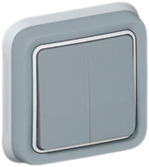 Interruttore a bilico INC PLEXO 1/3+3/1L grigio
