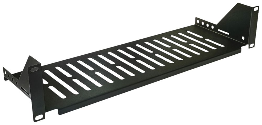 Support pour appareils 19" VALUE 2UH 440×150mm max. 15kg acier noir