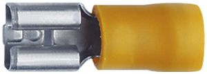 Steckhülse Ferratec teilisoliert PC 6.3×0.8mm 4…6mm² gelb 50Stk