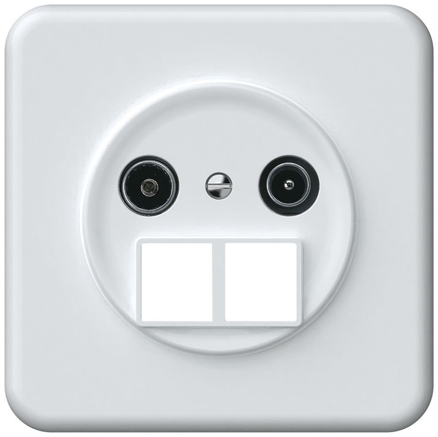 Presa multimedia INC TV-R origin cassetta passante 11dB 2.7dB bianco