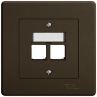 UP-Montageset EDIZIO.liv EASYNET S-One SNAPFIX® gerade 2×RJ45 br