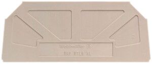 Abschlussplatte Weidmüller WAP WTL6/3 87×2mm beige