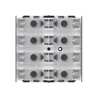 Taster KNX Hager f.8×Tasten 8×Betätigungspunkte LED grau