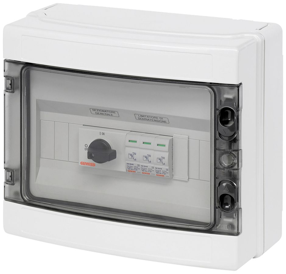 Generatoranschlusskasten Gewiss 90 PV 600V 2×Eing Prüfklasse Typ 1+Typ 2