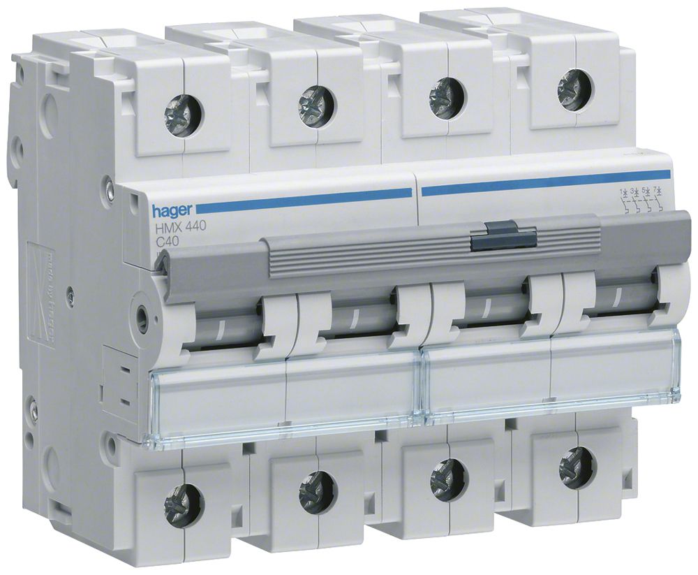 Disjoncteur Hager MCB 4P 400V type C 40A 6UM