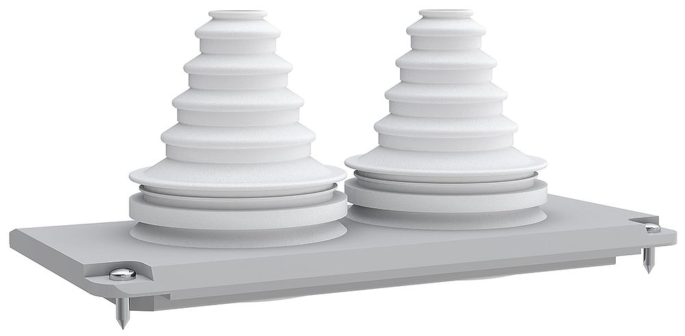 Placca d'entrata cavi SE Prisma XS 2×58mm