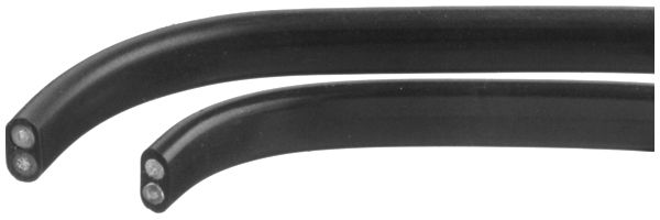 Flachkabel Woertz Illuminationskabel 2×2.5mm² PVC schwarz Eca