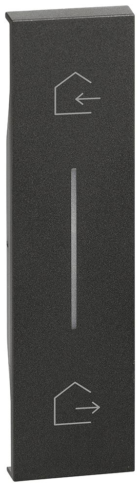 Abdeckung Living Now with Netatmo 1 Modul für Master-Switch Kommen/Gehen schwarz