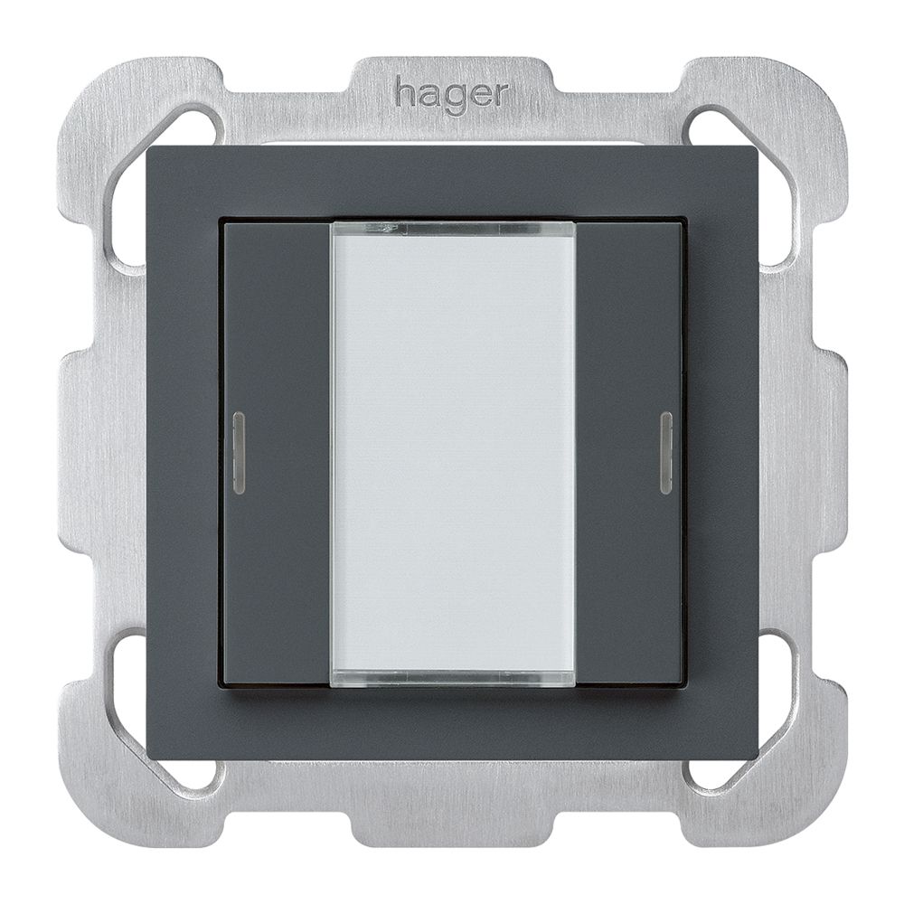 UP-Taster kallysto B KNX 2× RGB LED s/e-link anthrazit