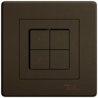 UP-Storenschalter EDIZIO.liv SNAPFIX® 10A 250V 4 Tasten 2 Kanäle br