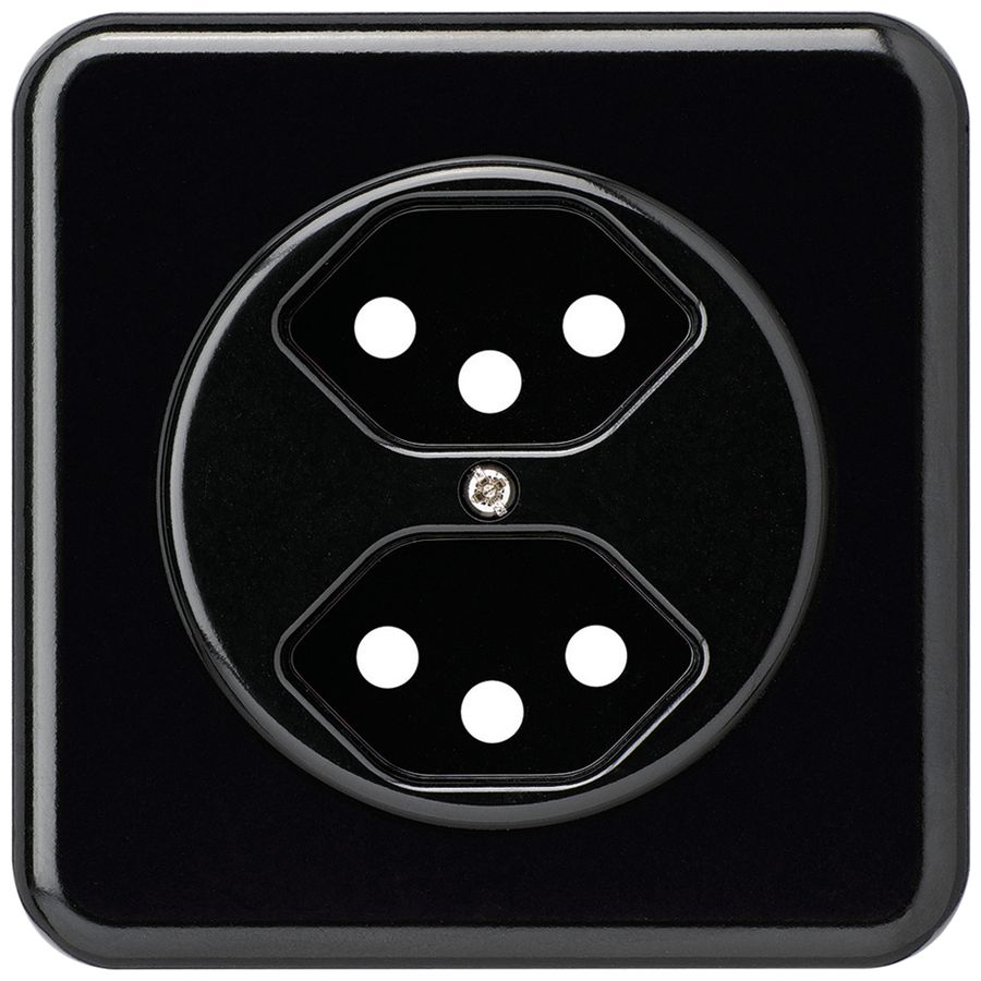 Kit frontal ENC basico 2×type 13 noir 86×86mm avec sécurité enfants