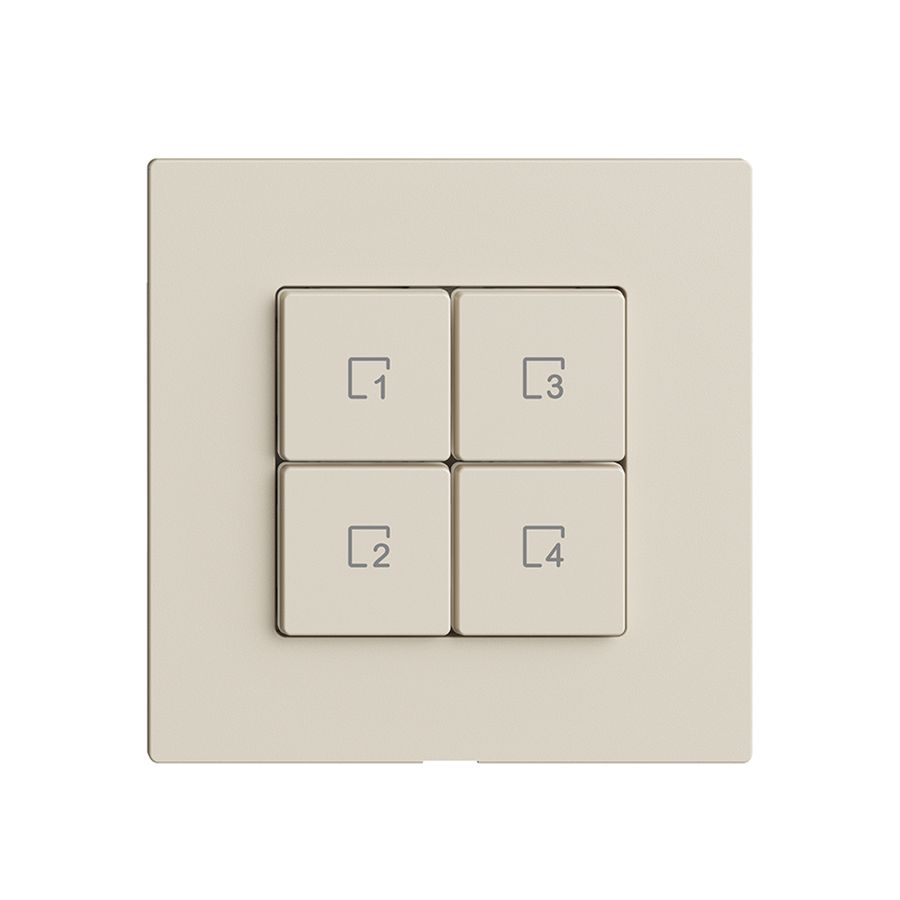 Commande pour poussoir scène 4 scènes/4T Edue Wiser crema