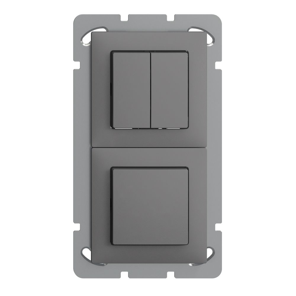 UP-Kombination EDIZIOdue 1/1P+3/1P dunkelgrau