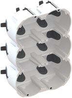 Hohlwanddose AGRO Quickbox ECON Pro, 3×2 Ø83mm luftdicht weiss