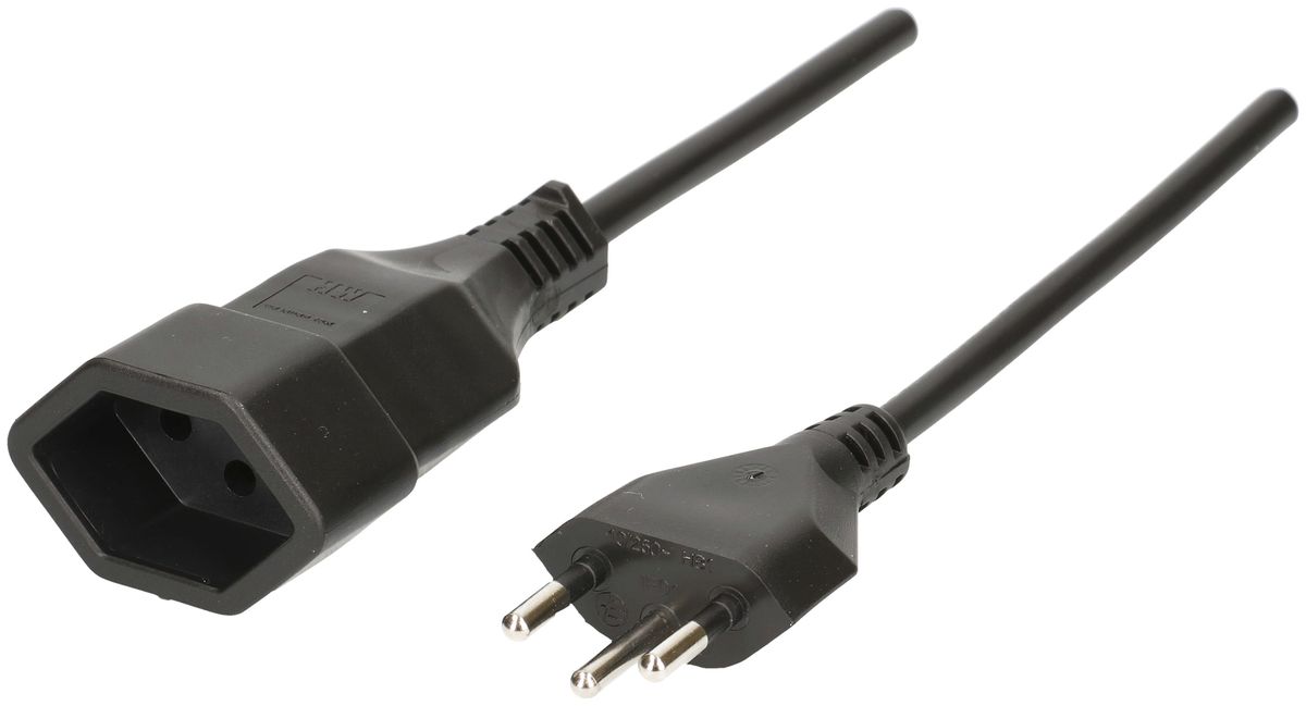 Cavo di prolunga MAX HAURI T12/T13 Td 3×1mm² 1.0m nero