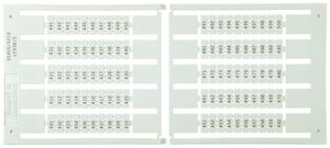 Etiquette de marquage 5×12mm 10×1…10, 5 cartes à 100