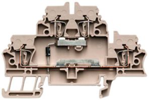 Bauelement-Reihenklemme Weidmüller ZDK 2.5/D/1 Zugfeder 2.5mm² Diode TS35 beige