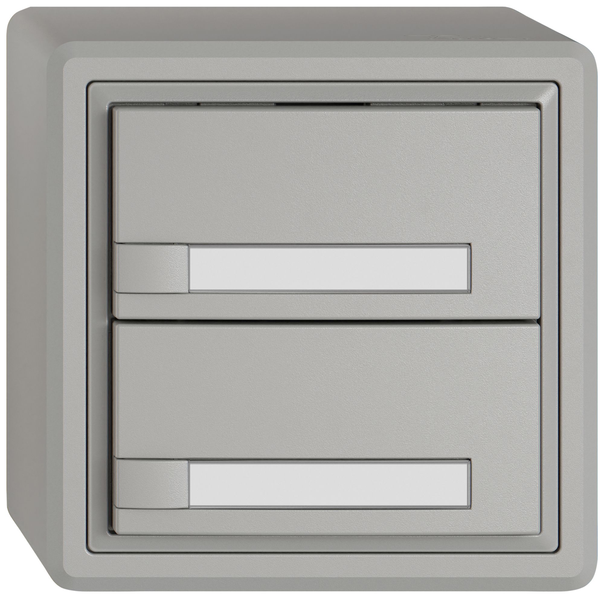 AP-Universaltaster EDIZIO.liv UNI SNAPFIX® 12…48V o.LED 2× 1-Tbed.Pap.hgu